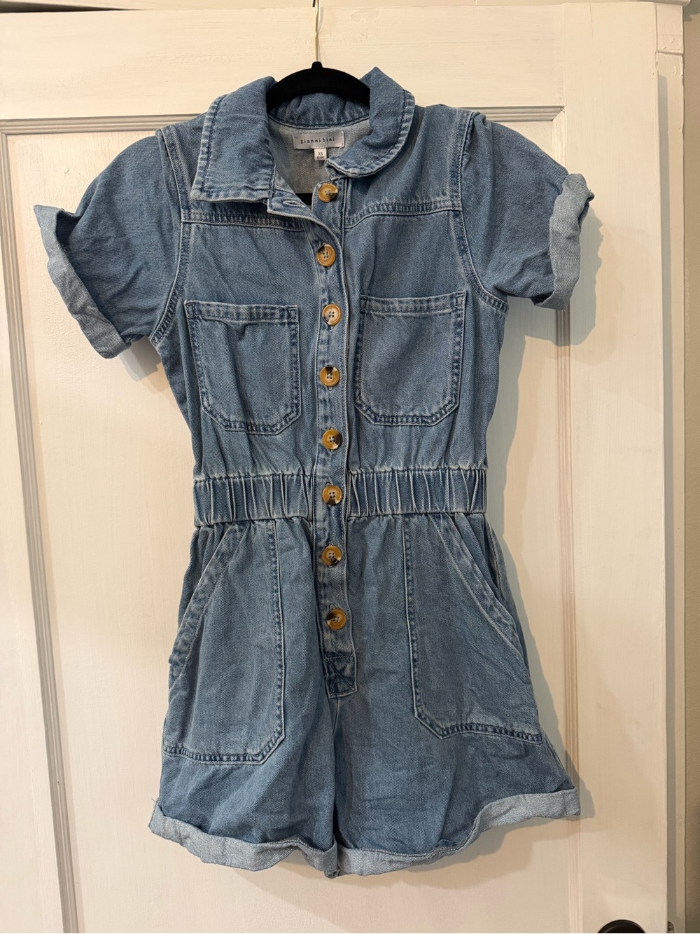 Gianni Bini Blue Jean Romper XS